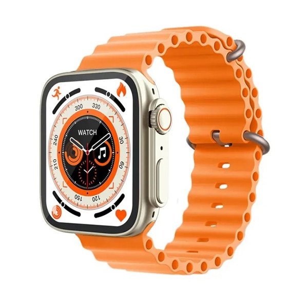 KD99 Ultra Smart Watch With Bluetooth Calling- Orange Color